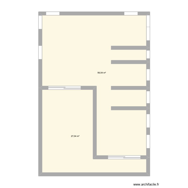 escamequita Casita - Plan 2 pièces 84 m2 dessiné par cheznous2015