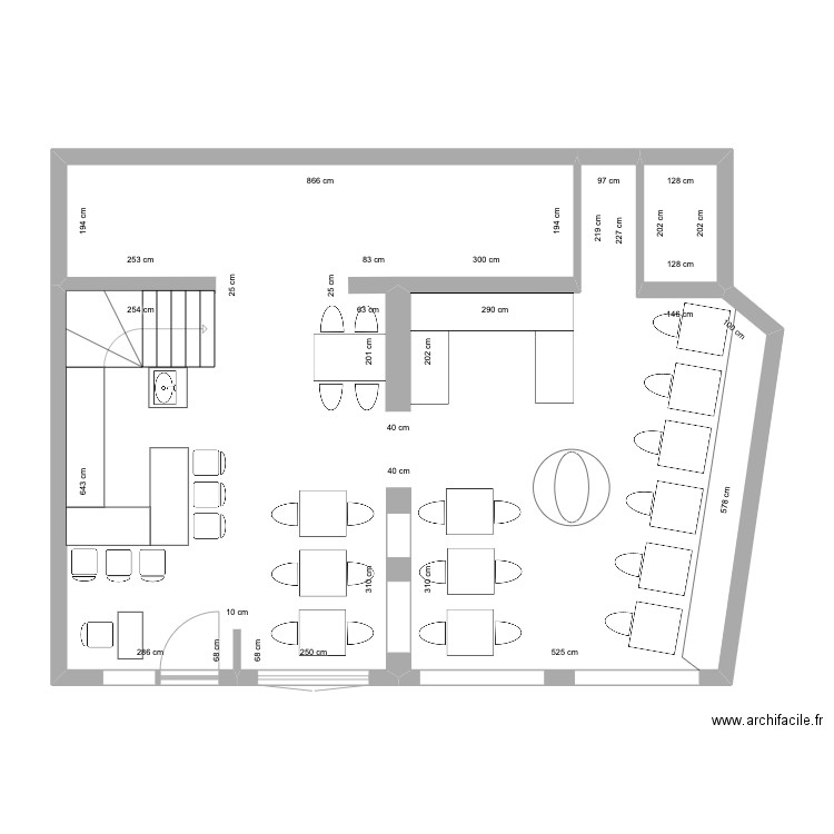 Balthaz'ART. Plan de 2 pièces et 94 m2