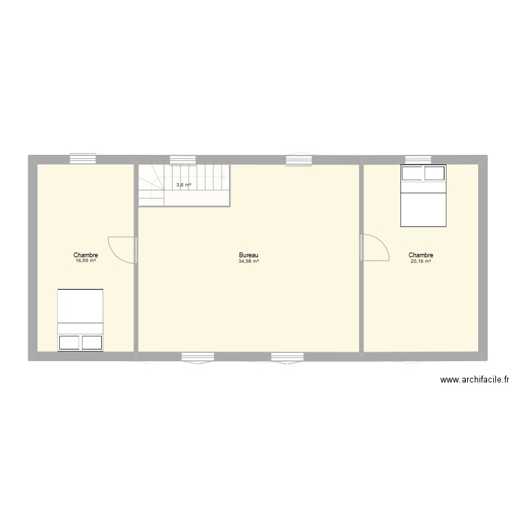 Rezay - Maison. Plan de 8 pièces et 155 m2