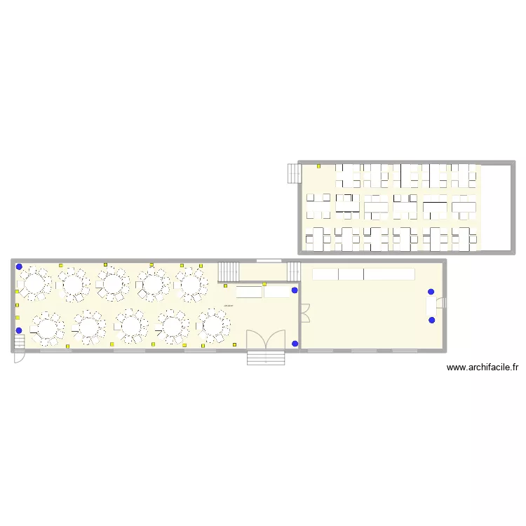 L'orangerie mixte. Plan de 