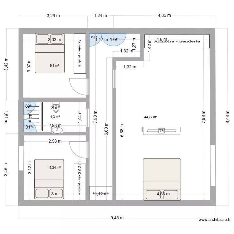 charfa2. Plan de 4 et 68 m² charfa2. Plan de 4 et 68 m²