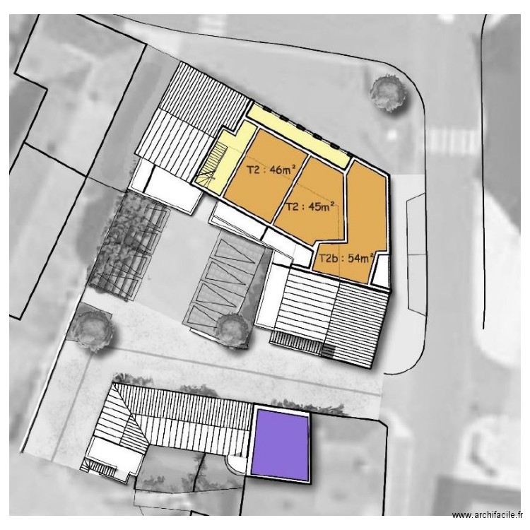 CHAVAGNES - plan R+2. Plan de 0 pièce et 0 m2