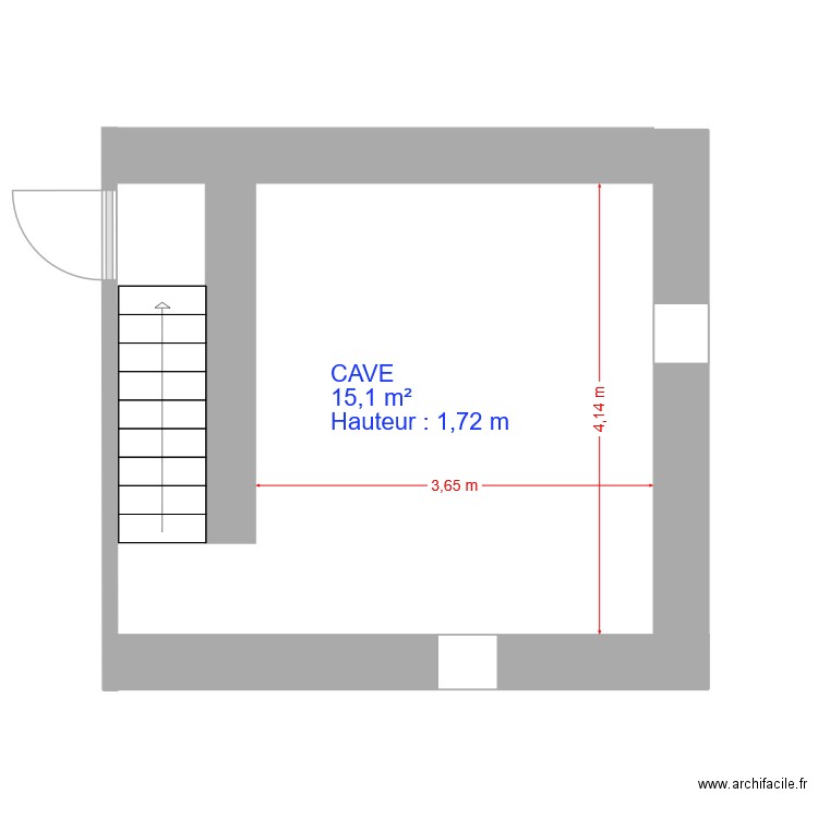 CAVE. Plan de 0 pièce et 0 m2