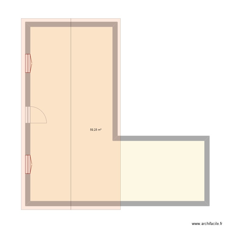 extension Chavane. Plan de 0 pièce et 0 m2