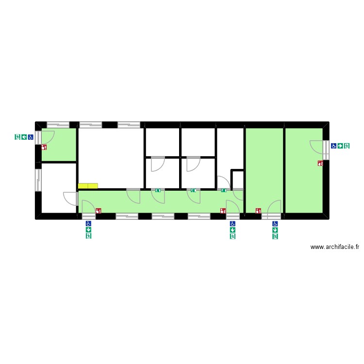 SERQUIGNY. Plan de 12 pièces et 107 m2