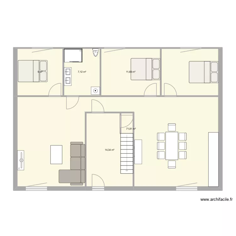 appart rdc. Plan de 5 et 114 m² appart rdc. Plan de 5 et 114 m²