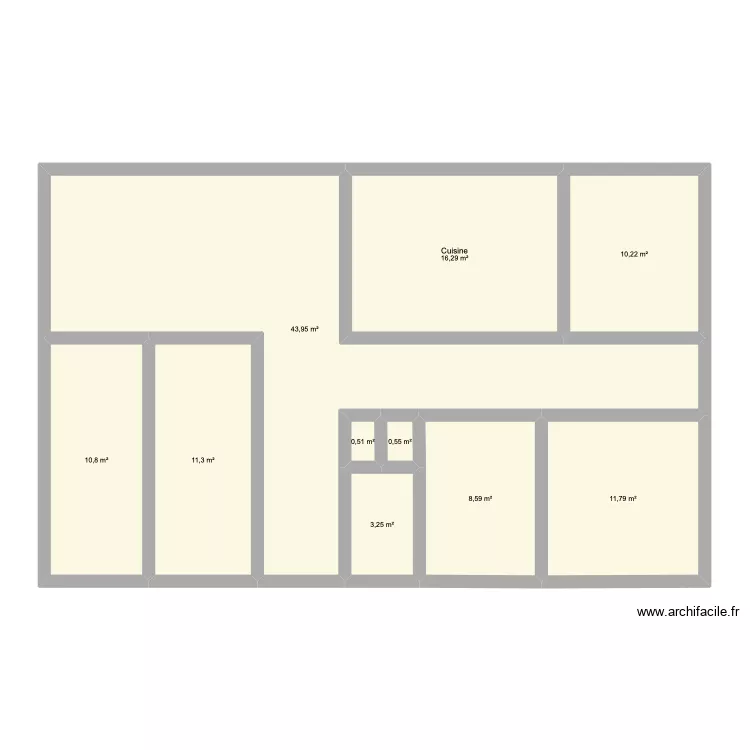 glisno. Plan de 10 et 117 m² glisno. Plan de 10 et 117 m²
