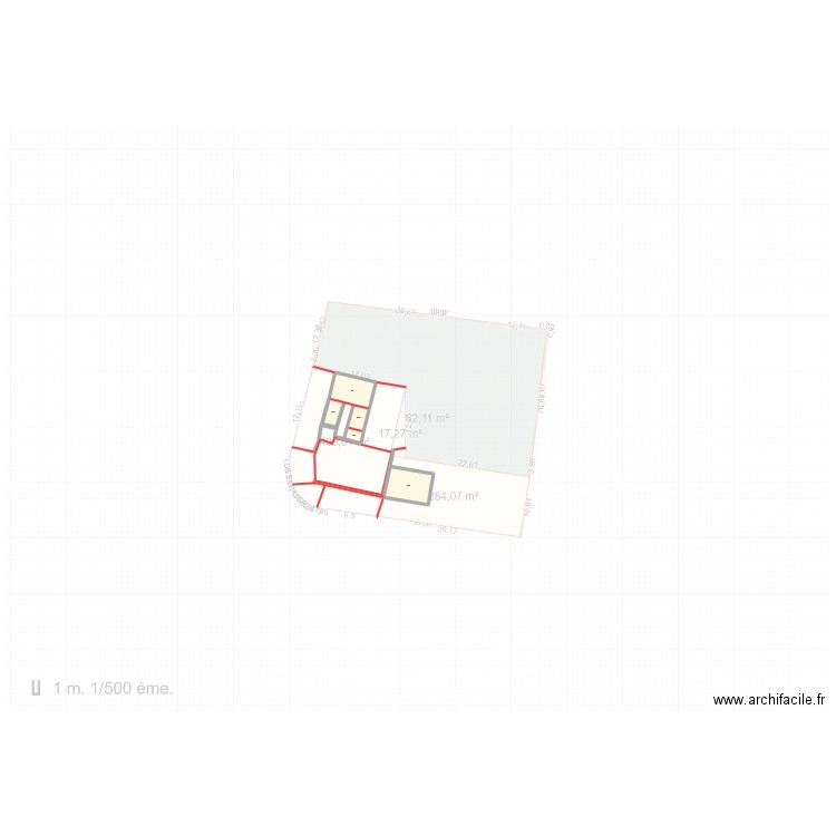 test. Plan de 5 pièces et 111 m2