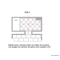 SDB 2 Calepinage avec CH