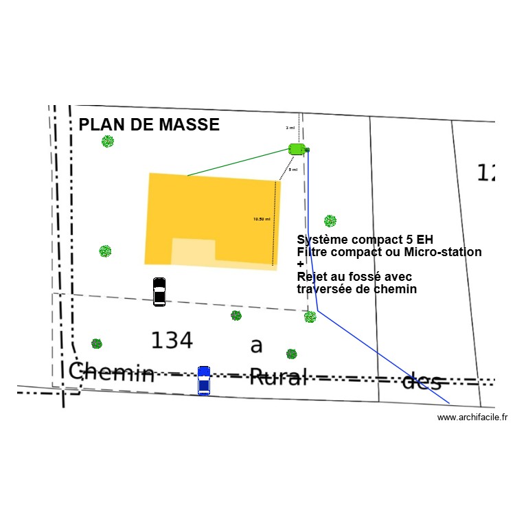 Doussin Foss&eacute;. Plan de 0 pièce et 0 m2