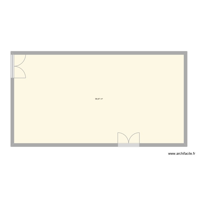 Salle de partique artistique. Plan de 0 pièce et 0 m2