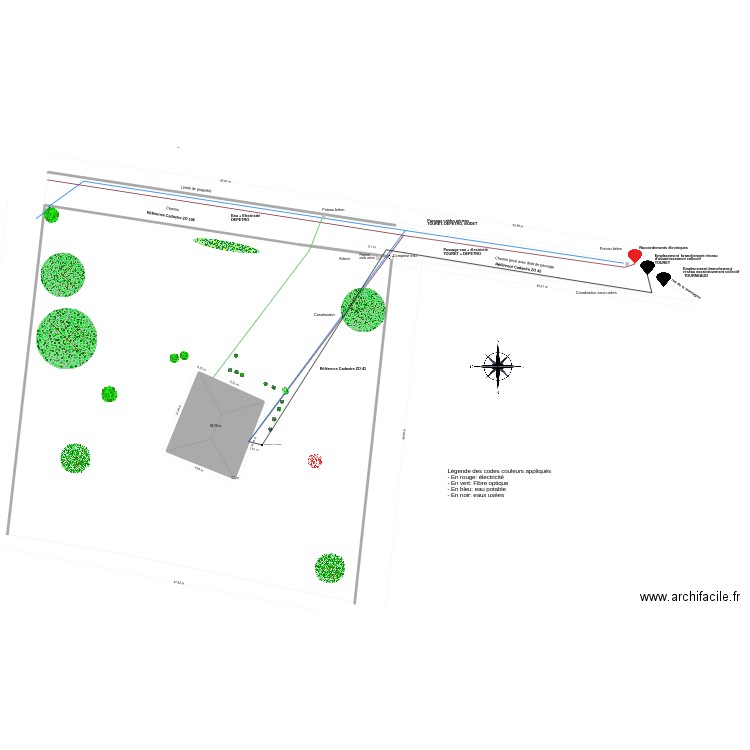 plan_raccordements. Plan de 1 pièce et 99 m2