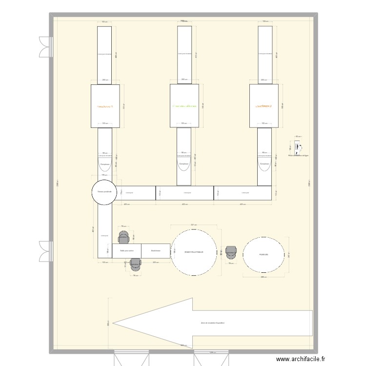 Atelier madeleine. Plan de 0 pièce et 0 m2