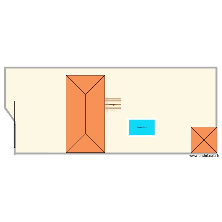 plan. Plan de 1 pièce et 657 m2