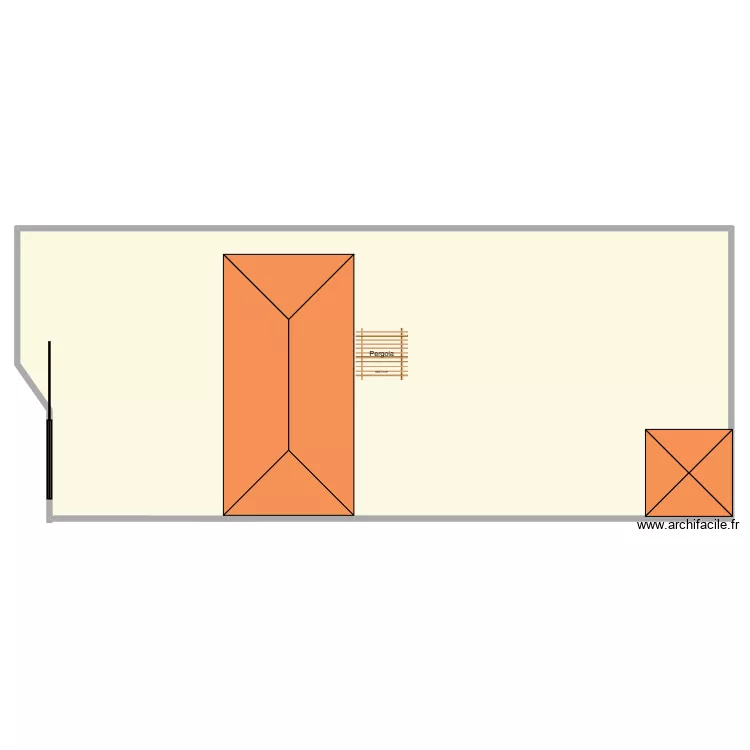 plan. Plan de 1  et 657 m²
