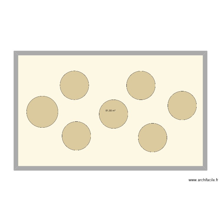 Config mariage 2. Plan de 1 pièce et 82 m2