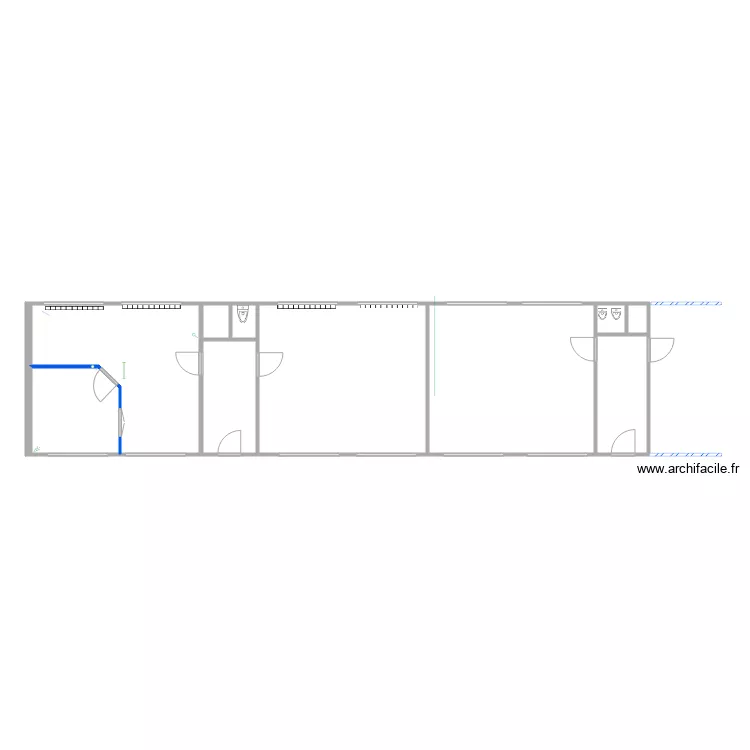 Plan d &eacute;vacuation Messines - Bloc B. Plan de 