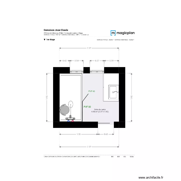 Plan Projet 2D Mr. Demaison. Plan de 
