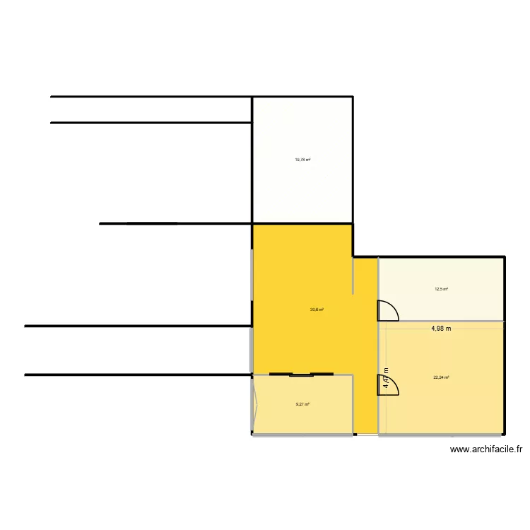 PLAN MOB V3. Plan de 5 pièces et 94 m²