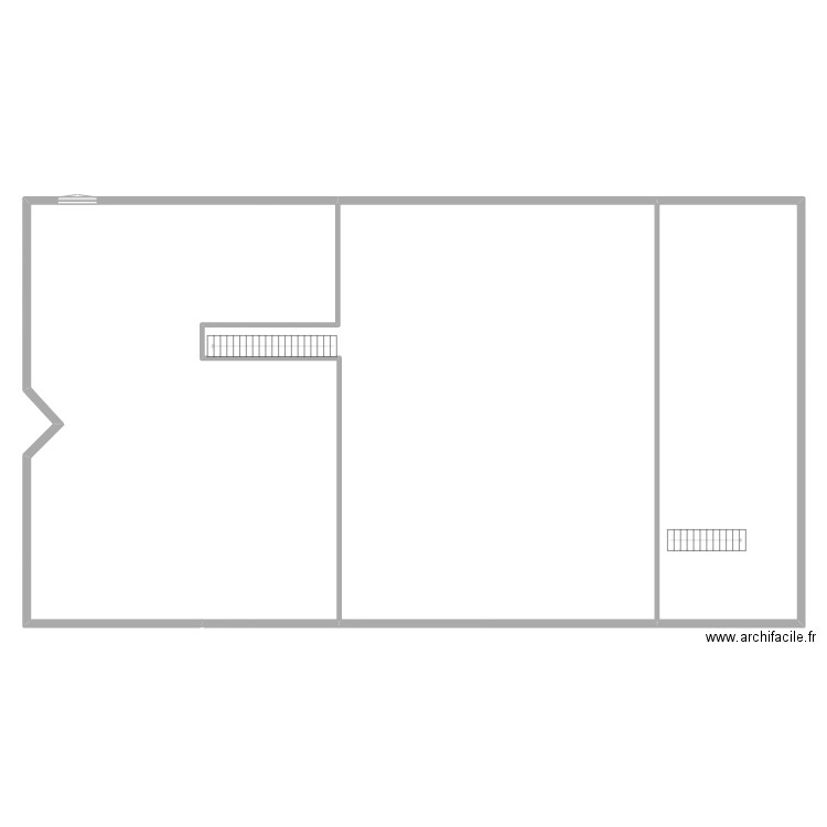 BARRANGER R+1. Plan de 3 pièces et 457 m2