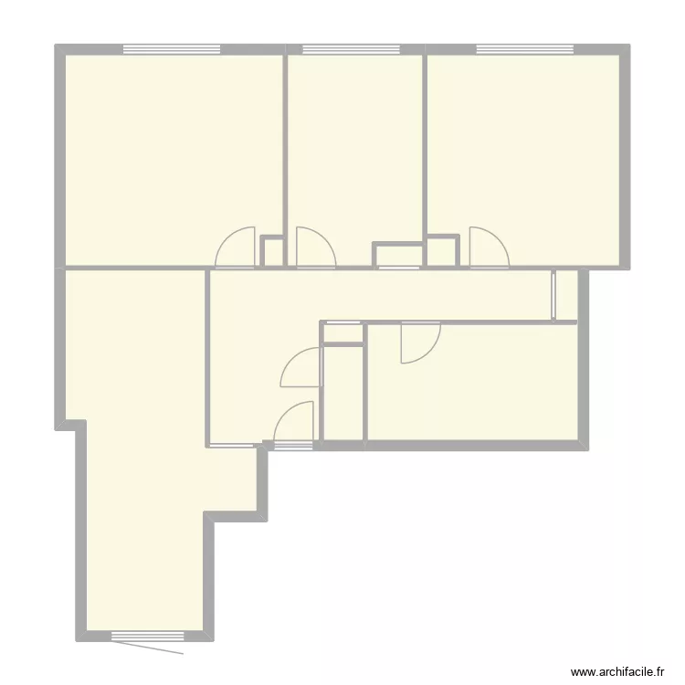 plan vierge. Plan de 11  et 94 m²