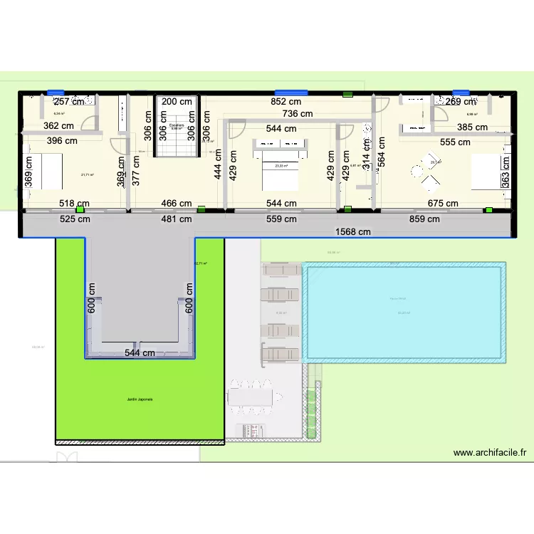 VILLAS GP 1 ET 2 nouveaux murs. Plan de 