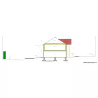 coupe "A" est / ouest 