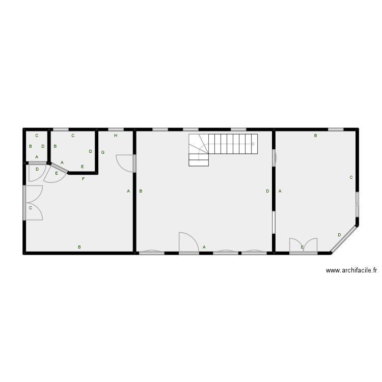 MARRE. Plan de 5 pièces et 65 m2