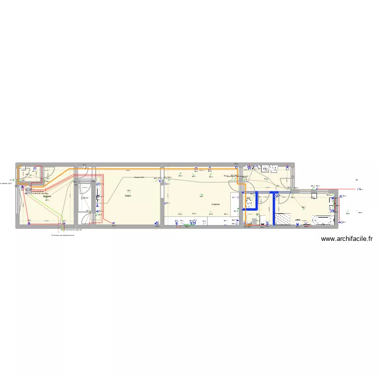 Mel_3_2_Buanderie chaufferie. Plan de 17  et 230 m²