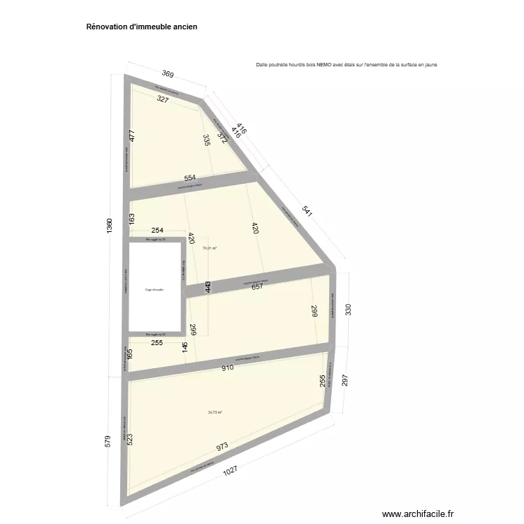 Projet Albretch. Plan de 