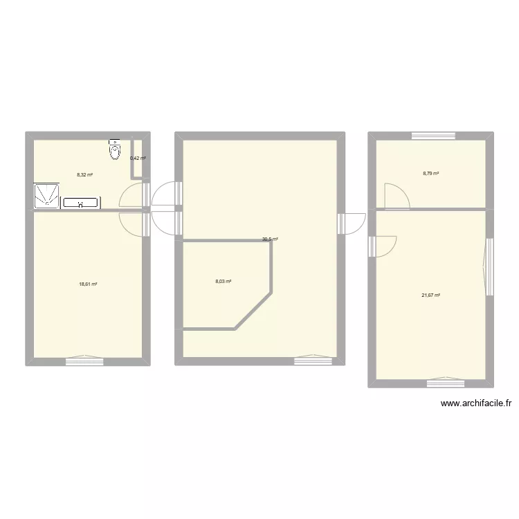 1er étage. Plan de 1er étage. Plan de