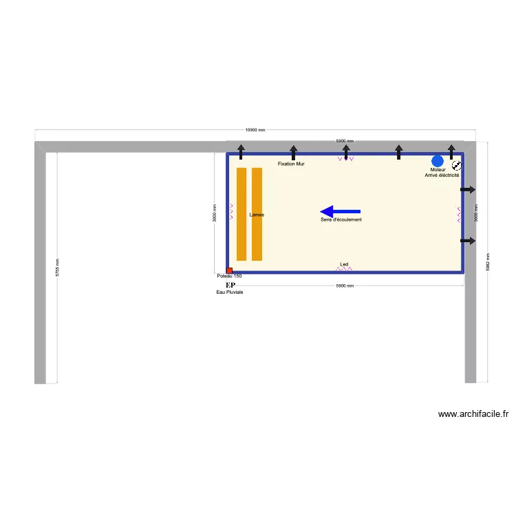 Leblanc. Plan de 1  et 17 m²