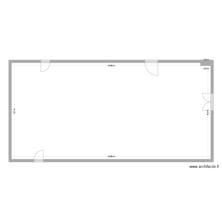 atelier 2. Plan de 1 pièce et 194 m2