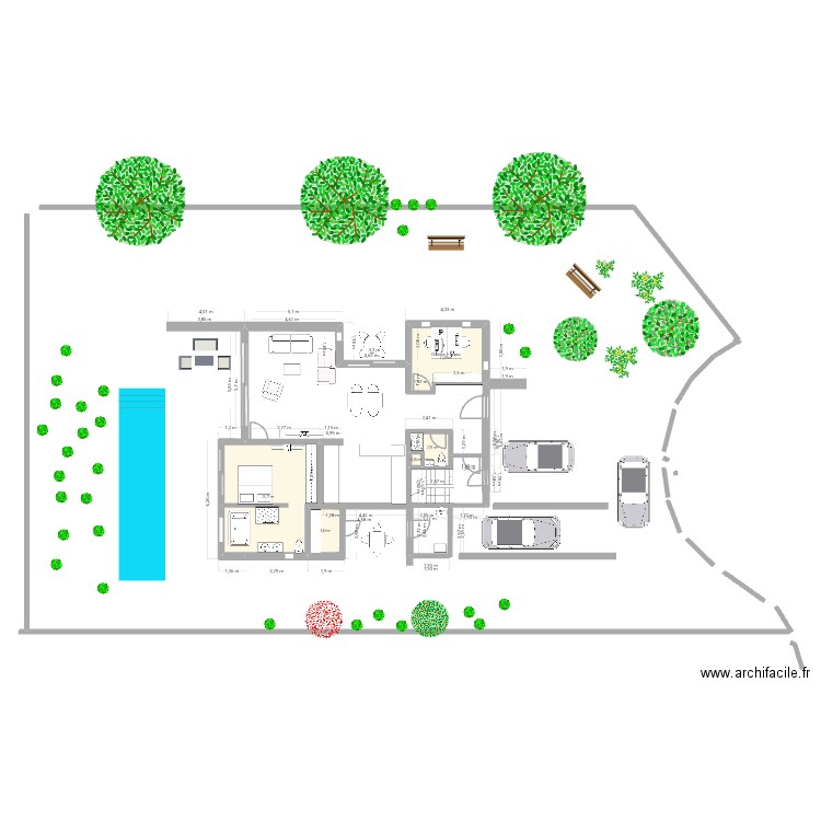 ba 4 bis. Plan de 10 pièces et 87 m2