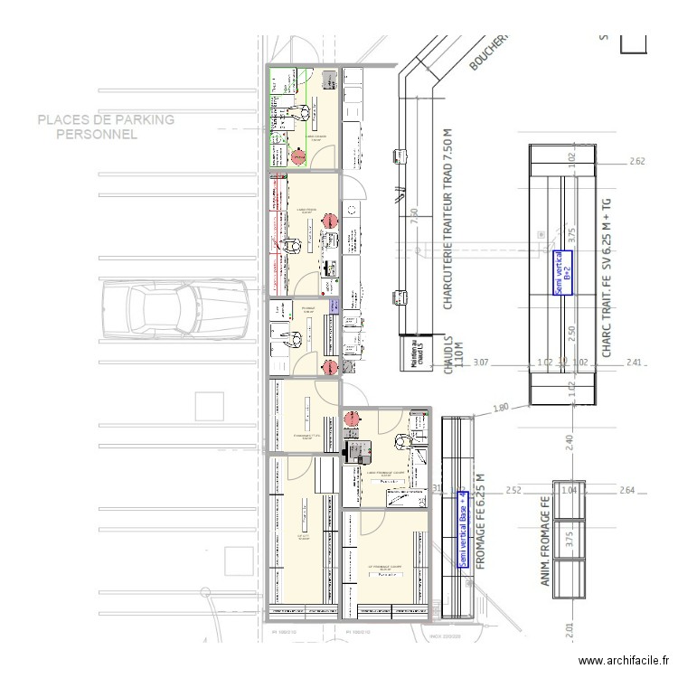 CLOUANGE V1. Plan de 8 pièces et 78 m2