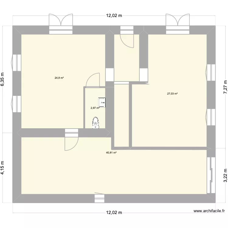Chez Papy. Plan de 4  et 96 m²