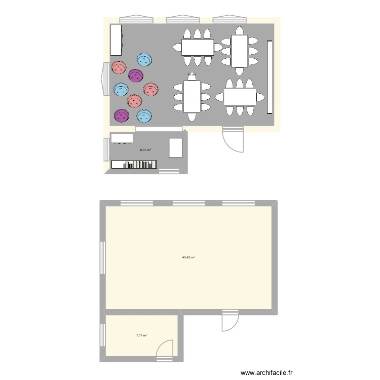 Foyer 1. Plan de 0 pièce et 0 m2