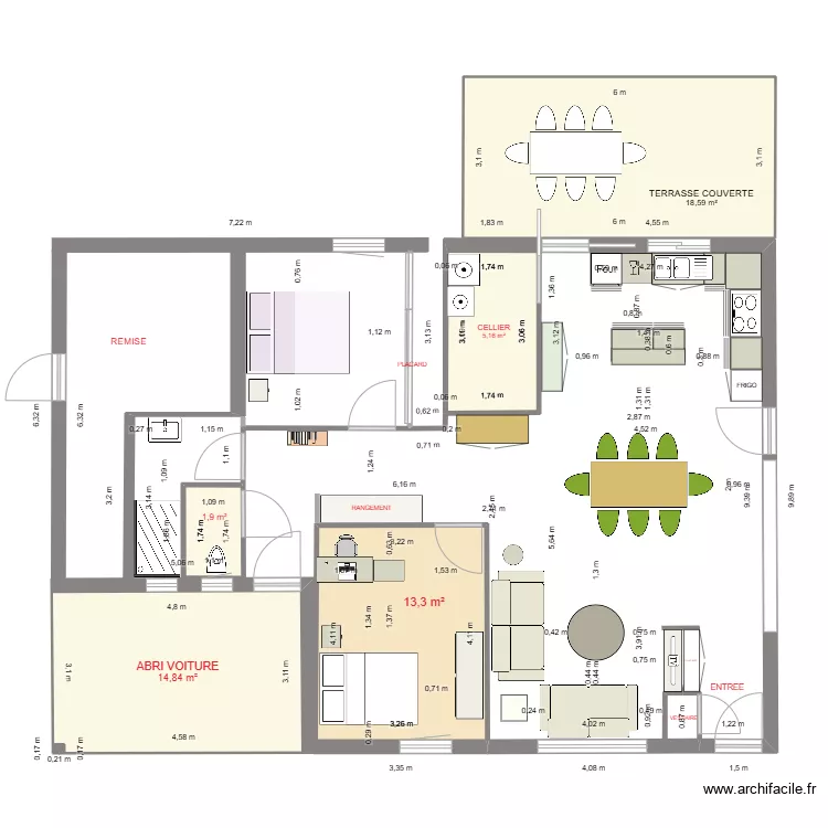 MAISON VERSION 2. Plan de 