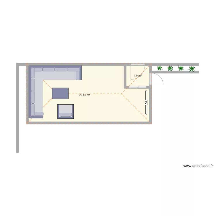 Paillote. Plan de Paillote. Plan de