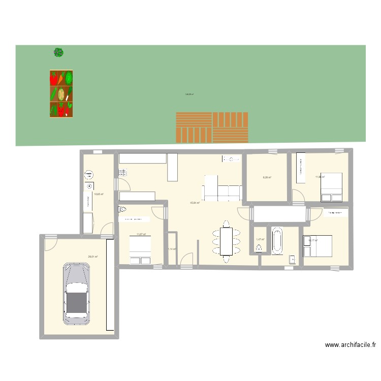  masions. Plan de 0 pièce et 0 m2