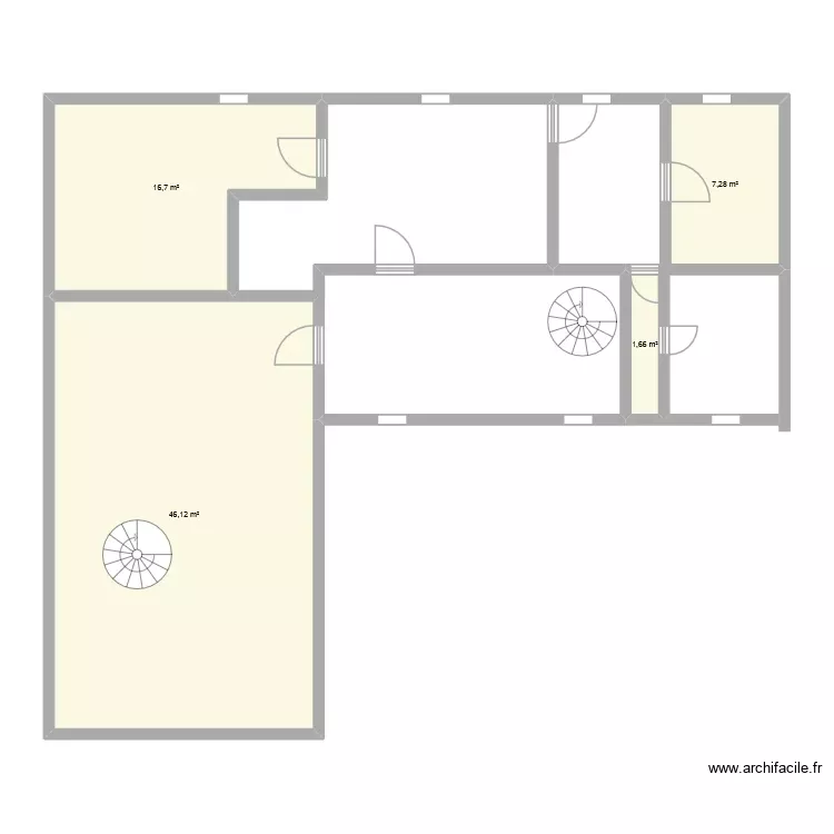étage 2. Plan de 4 Pièces et 72 m² étage 2. Plan de 4 Pièces et 72 m²