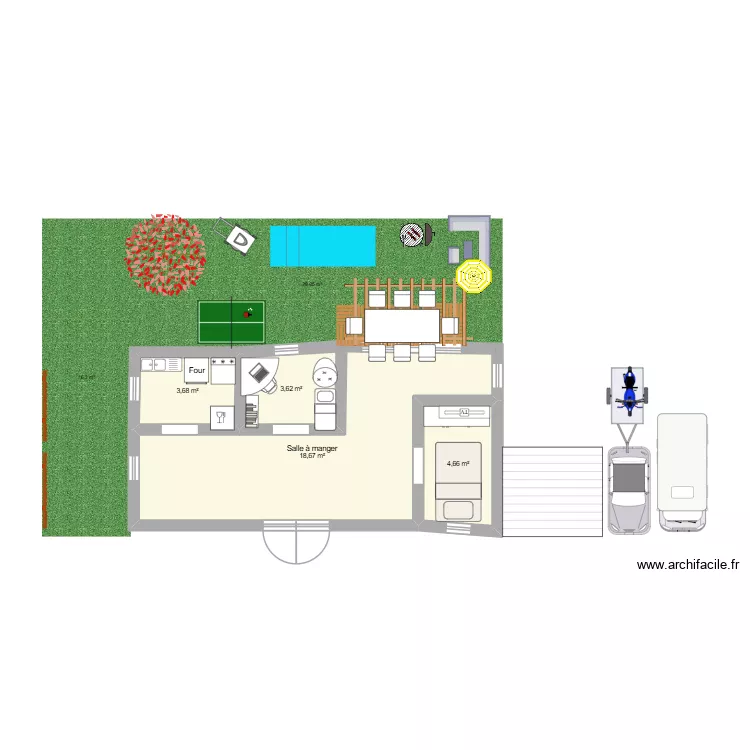 Plan 3. Plan de 4 Pièces et 31 m² Plan 3. Plan de 4 Pièces et 31 m²