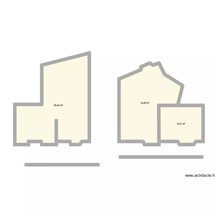 petite maison. Plan de 