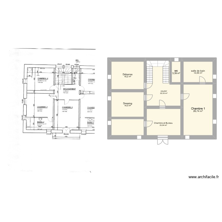 2EME ETAGE SCI. Plan de 0 pièce et 0 m2