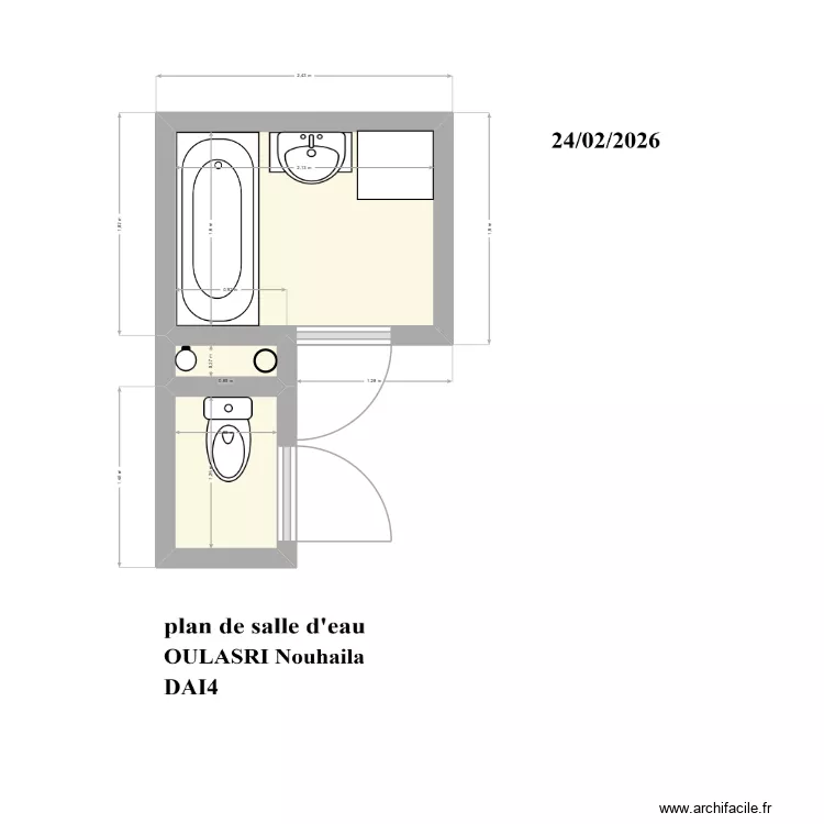 Salle d\'eau. Plan de 0 pièce et 0 m2