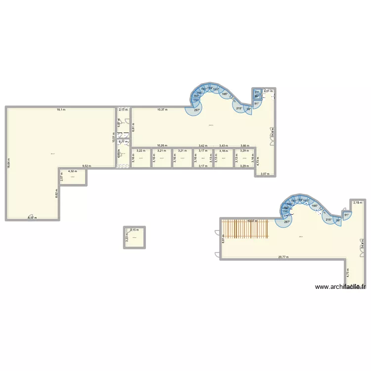 cab vol 1. Plan de 14  et 770 m²