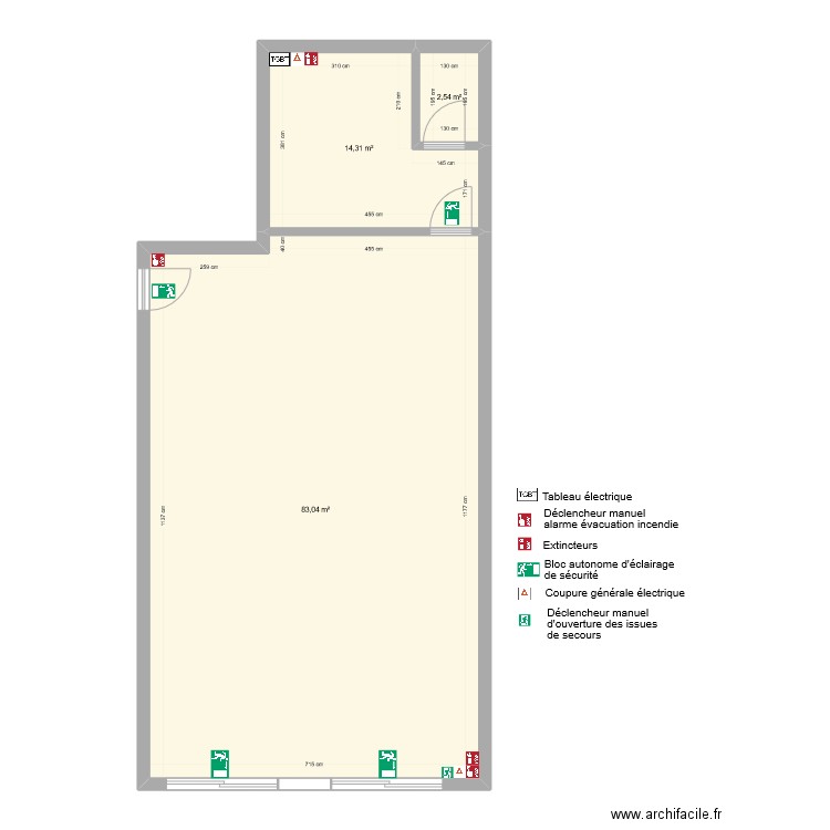 le mathias 2 sécurité. Plan de 3 pièces et 100 m2