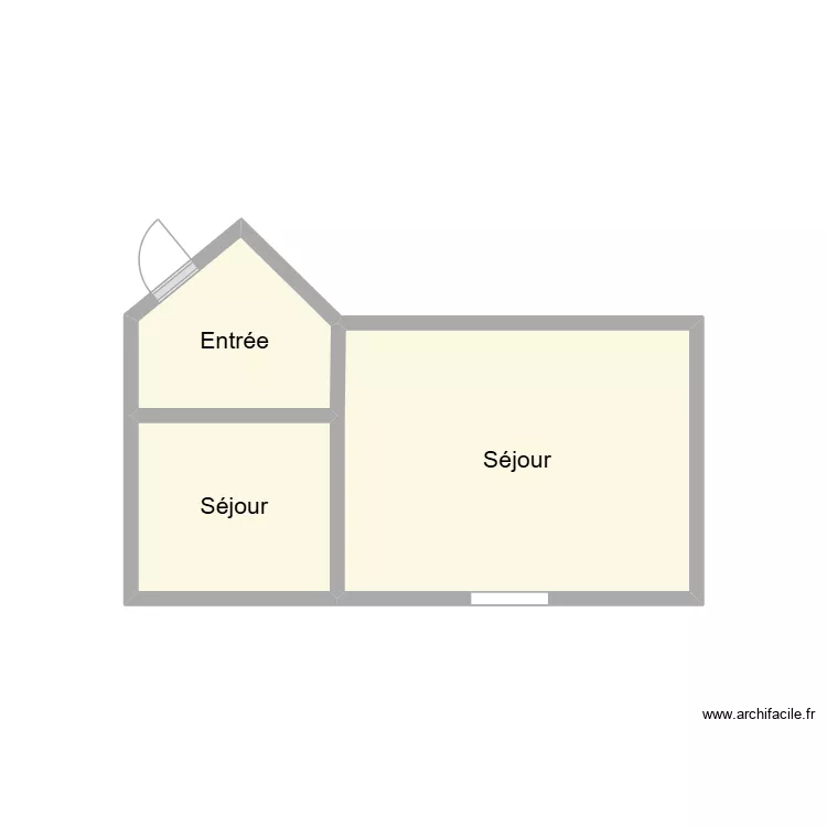 2512 GLAZIOU. Plan de 3 pièces et 9 m²