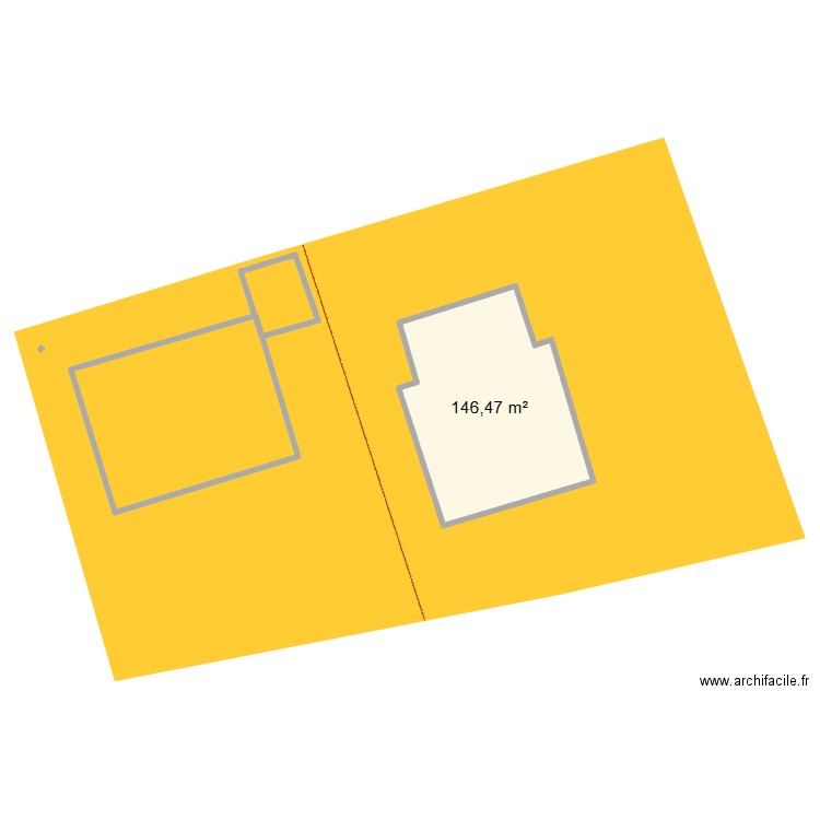implantation vieilley. Plan de 1 pièce et 146 m2