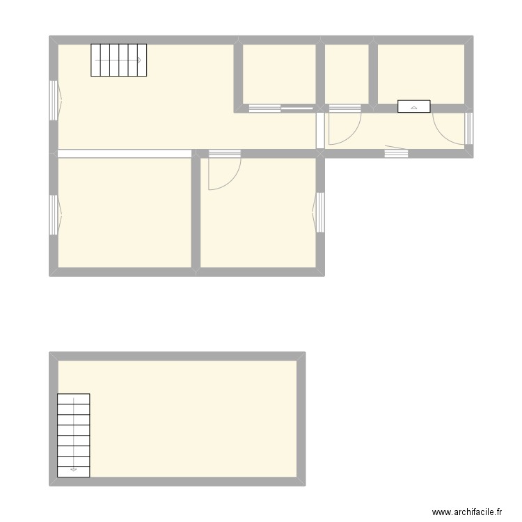 BOUTIN - ROUEN. Plan de 8 pièces et 59 m2